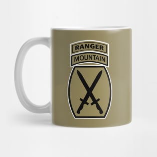 10th Mountain Division Ranger Brown Tab Mug